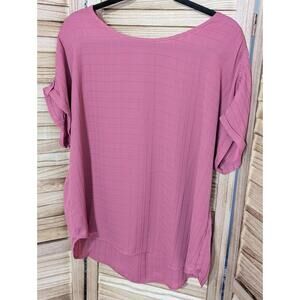 Maurices Womens  3/4 Sleeve Top Size L Mauve